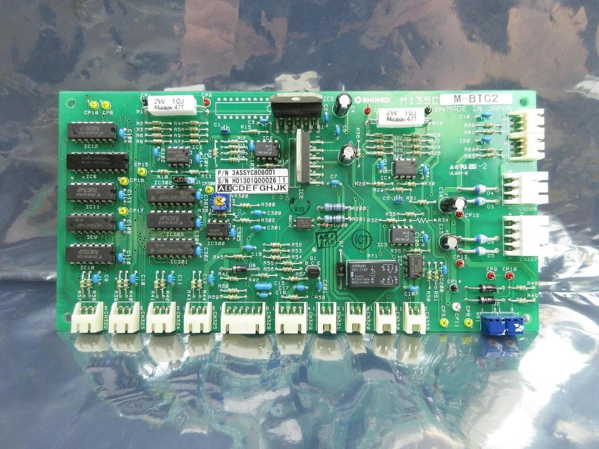 Used Shinko Electric 3ASSYC808001 Processor Board PCB M-BTC2 Asyst VHT5-1-1 Used