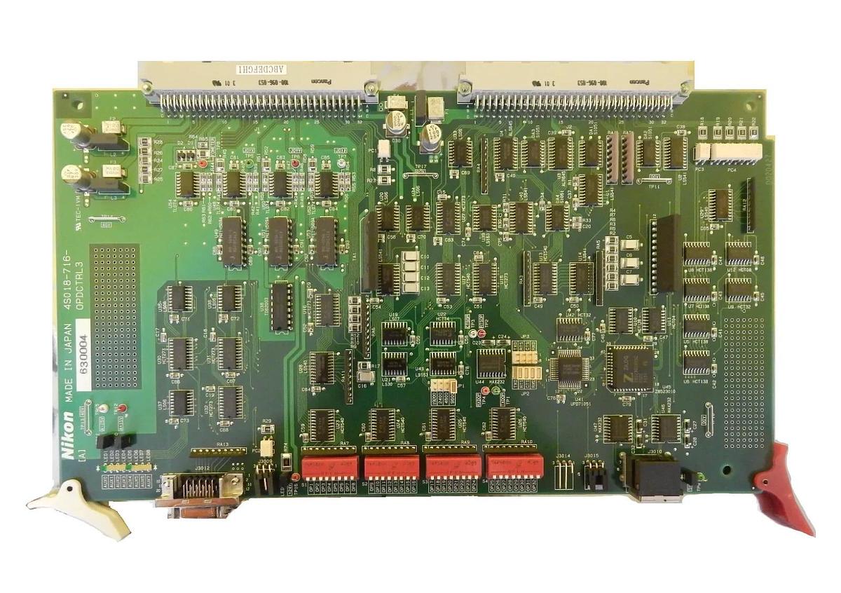 Used Nikon Precision 4S018-716 Relay Control Board PCB OPDCTRL3 NSR 300mm Working