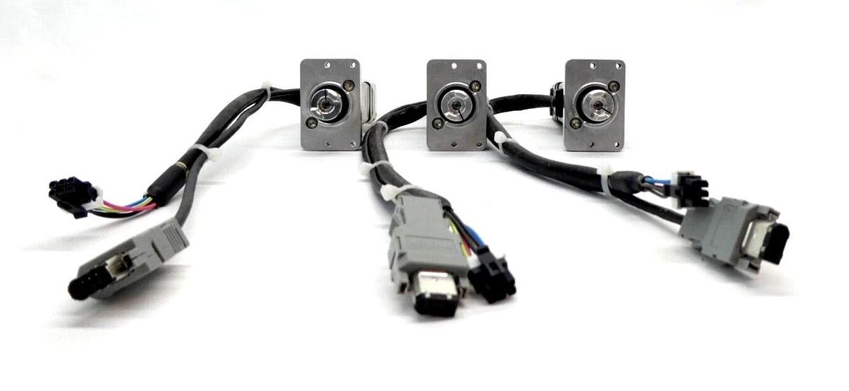 Used Yaskawa SGMMV-A3E2K-YA11 AC Servo Motor Reseller Lot of 3 Working Surplus