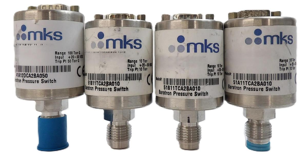 Used MKS Instruments Baratron Pressure Switch Lot of 4 Spare Surplus
