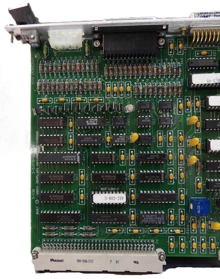 Used Brooks Automation BRD-T5-SLOTO-C VME Controller PCB Card Working Surplus