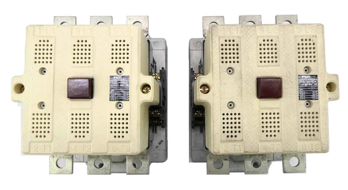 Used Fuji Electric SC-8N/UD Magnetic Contractor 2NC4QO# Reseller Lot of 2 Working