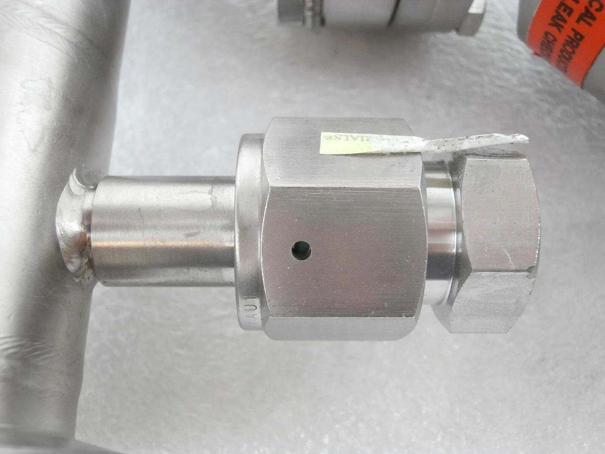 Used Nor-Cal 3870-02286 Angle Valve Assembly AMAT Applied Materials 0040-36023 Spare