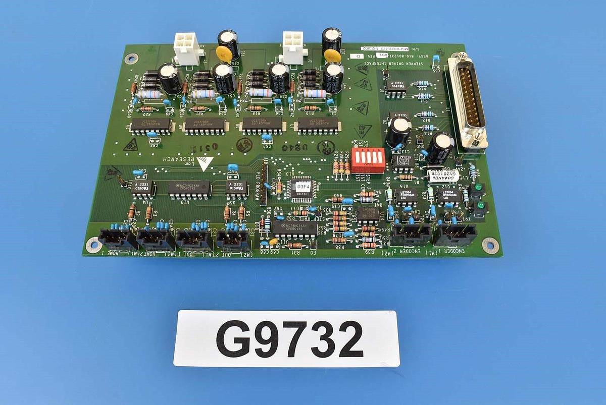 Used LAM Research 810-801237 PCB Stepper Driver Interface