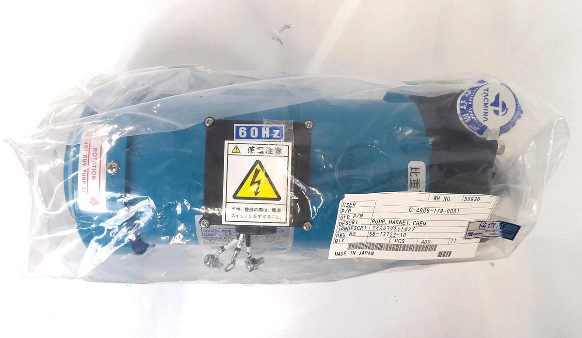 Refurbished Tacmina MG-16H-PTF-U-60-S Chemical Magnet Pump Ebara C-4008-179-0001 Refurbished