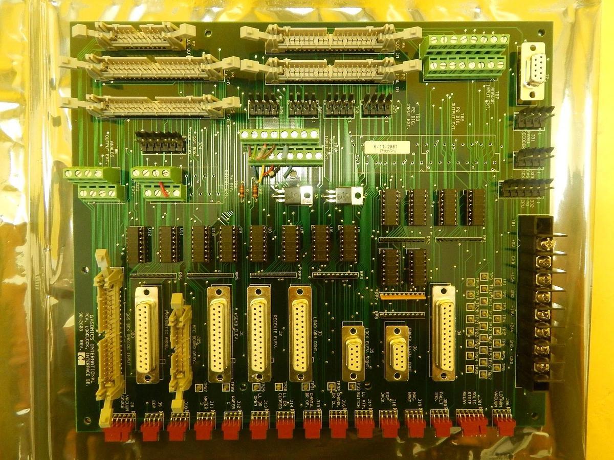 Used GaSonics 90-2608 PCA Loadlock Interface PCB Board Rev. C A-2000LL Used Working