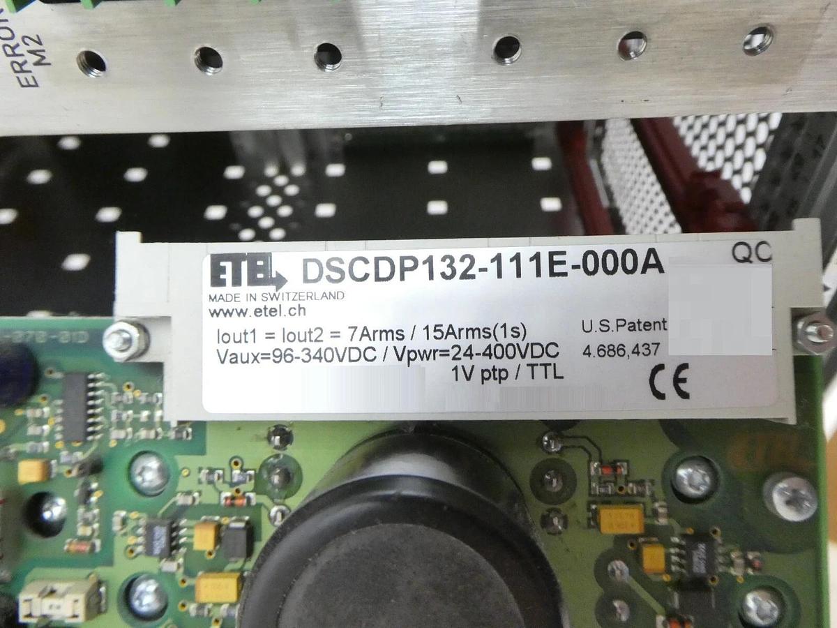Used ETEL DSO-RAC200A-011D DSC Dual Position Controller Rack DSCDP132-111E-000A Spare