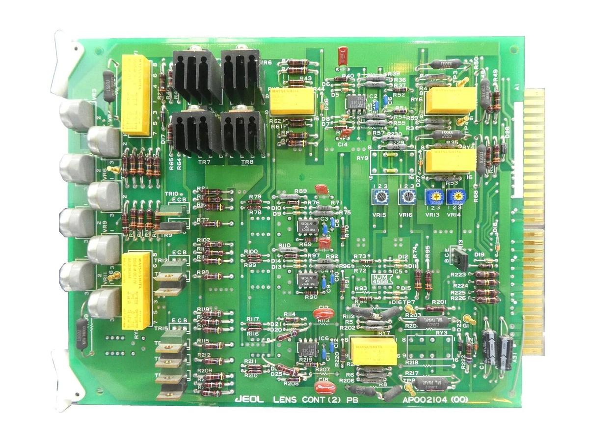 Used JEOL AP002104(00) Lens Control PCB Card LENS CONT(2) PB JSM-6300F SEM Working