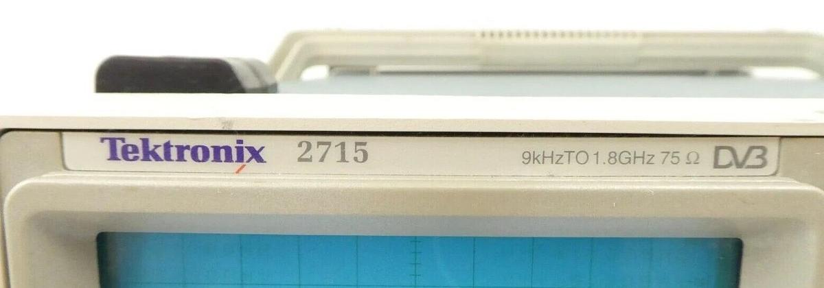 Used Tektronix 2715 RF Spectrum Analyzer 9KHz to 1.8GHz DVB Working Surplus