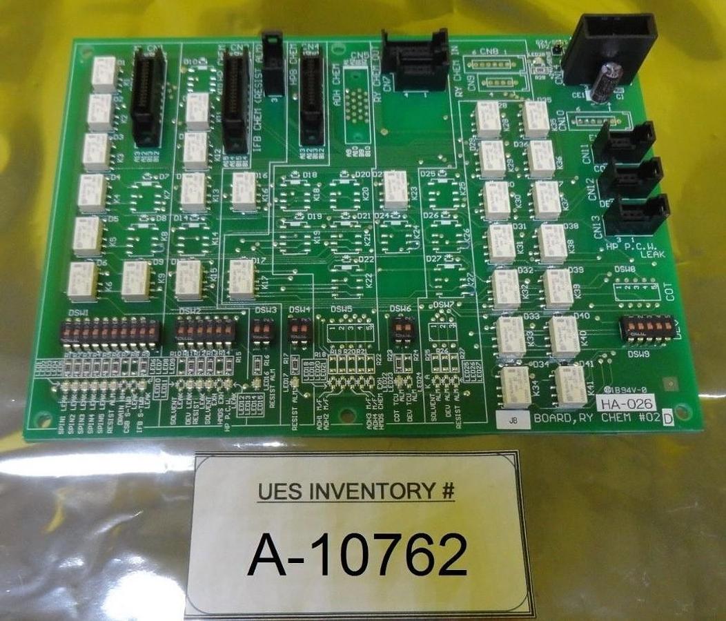 Used TEL Tokyo Electron HA-026 RY CHEM #02 Relay Board PCB PHA-015-0 Used Working