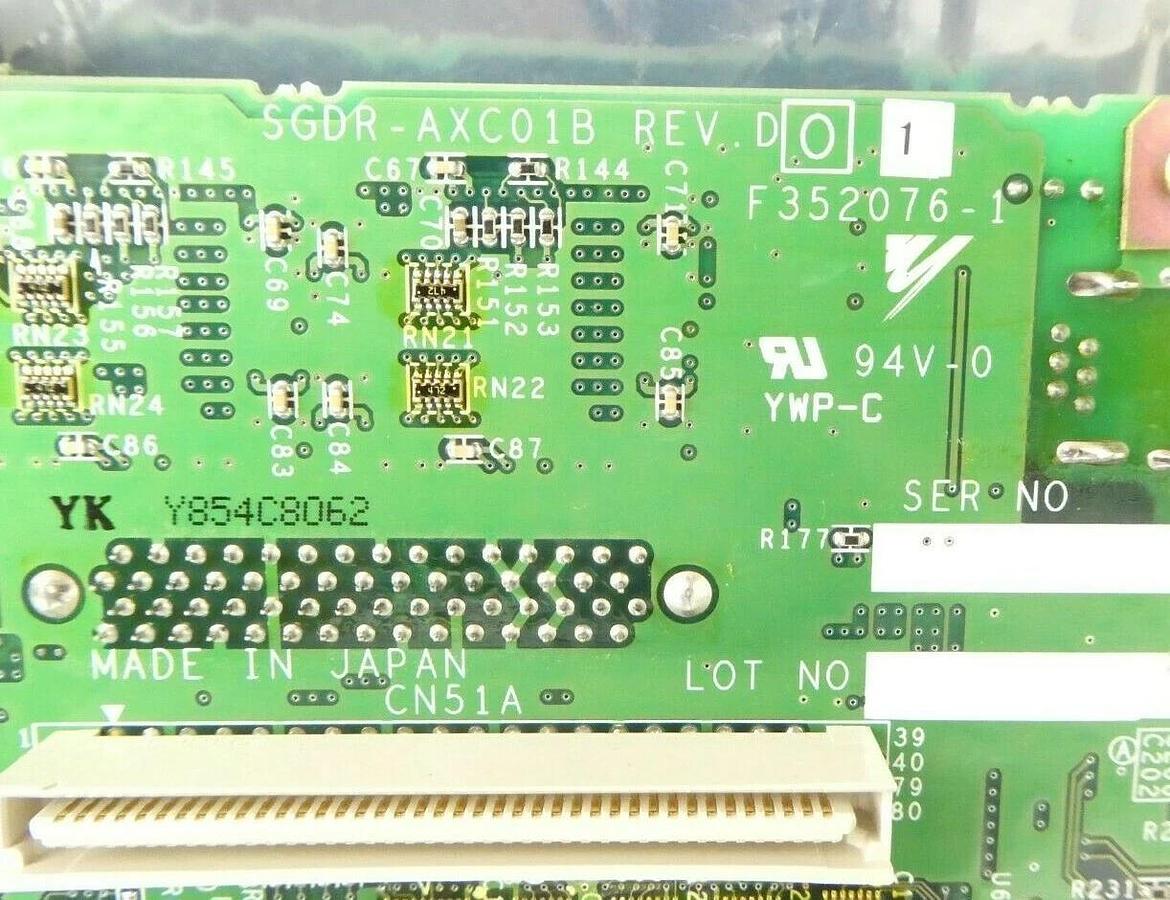 Used Yaskawa Electric SGDR-AXC01B Robot Controller PCB Card Rev. D01 NXC100 Working