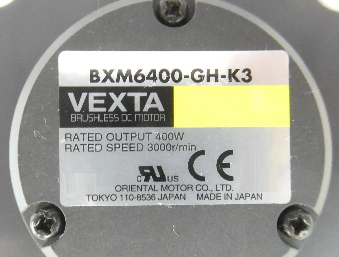 Used Oriental Motor BXM6400-GH-K3 CPI-VMO Motor Assembly Endura II Working Surplus