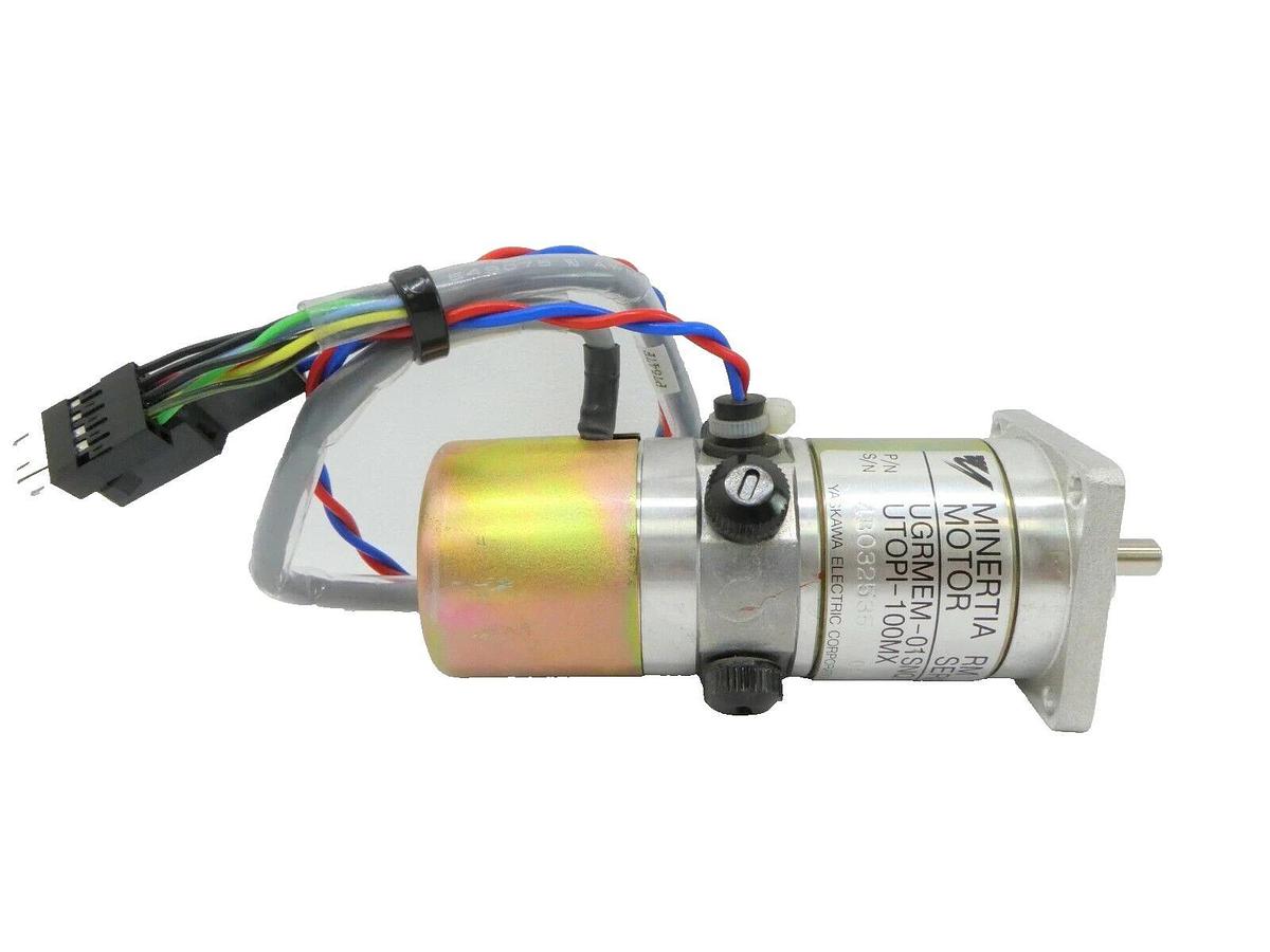 Used Yaskawa Electric UTOPI-100MX Minertia Motor UGRMEM-01SNQ72 Nikon NSR Working