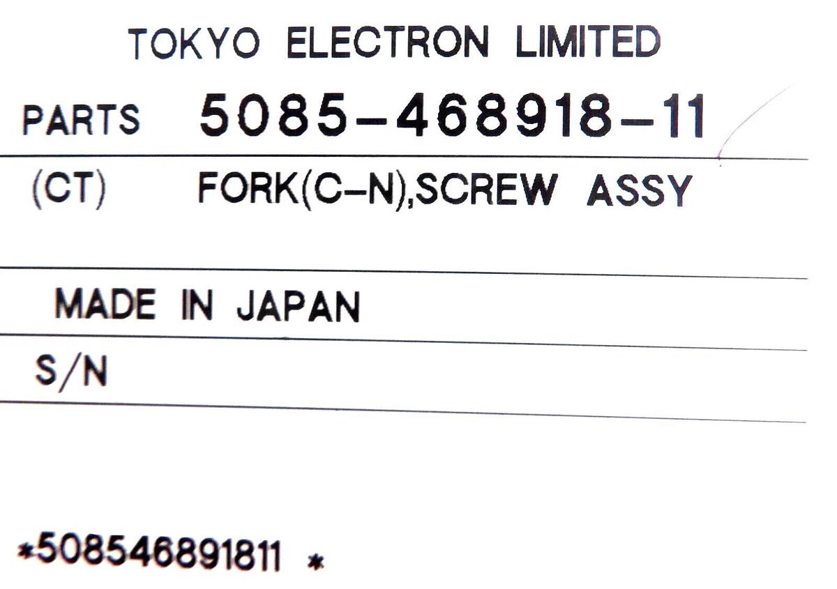 Used TEL Tokyo Electron 5085-468918-11 Wafer Fork 16" Ceramic End Effector New