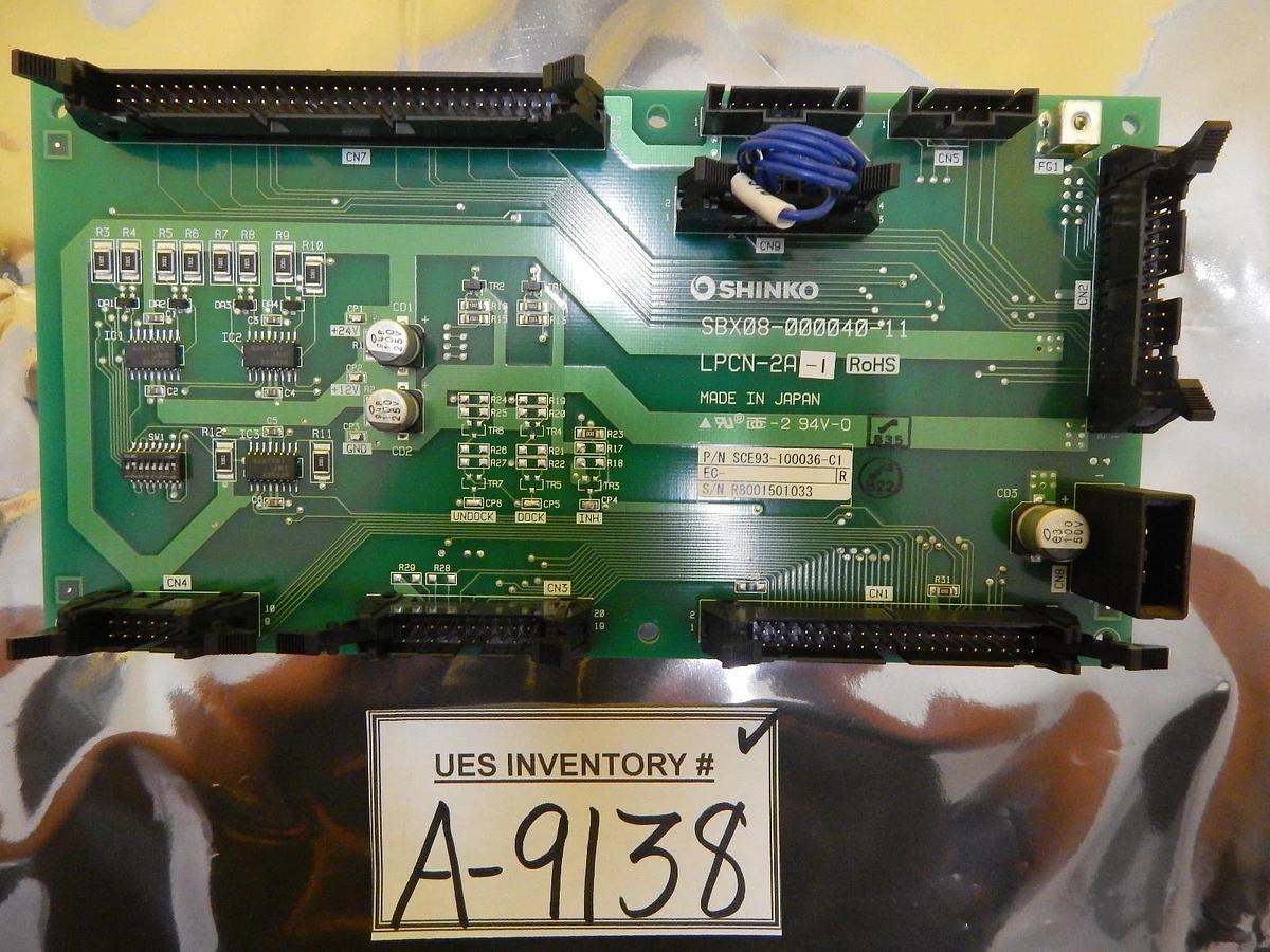 Used Shinko Electric SCE93-100036-C1 LPCN-2A-1 Interface PCB SBX08-000040-11 Used