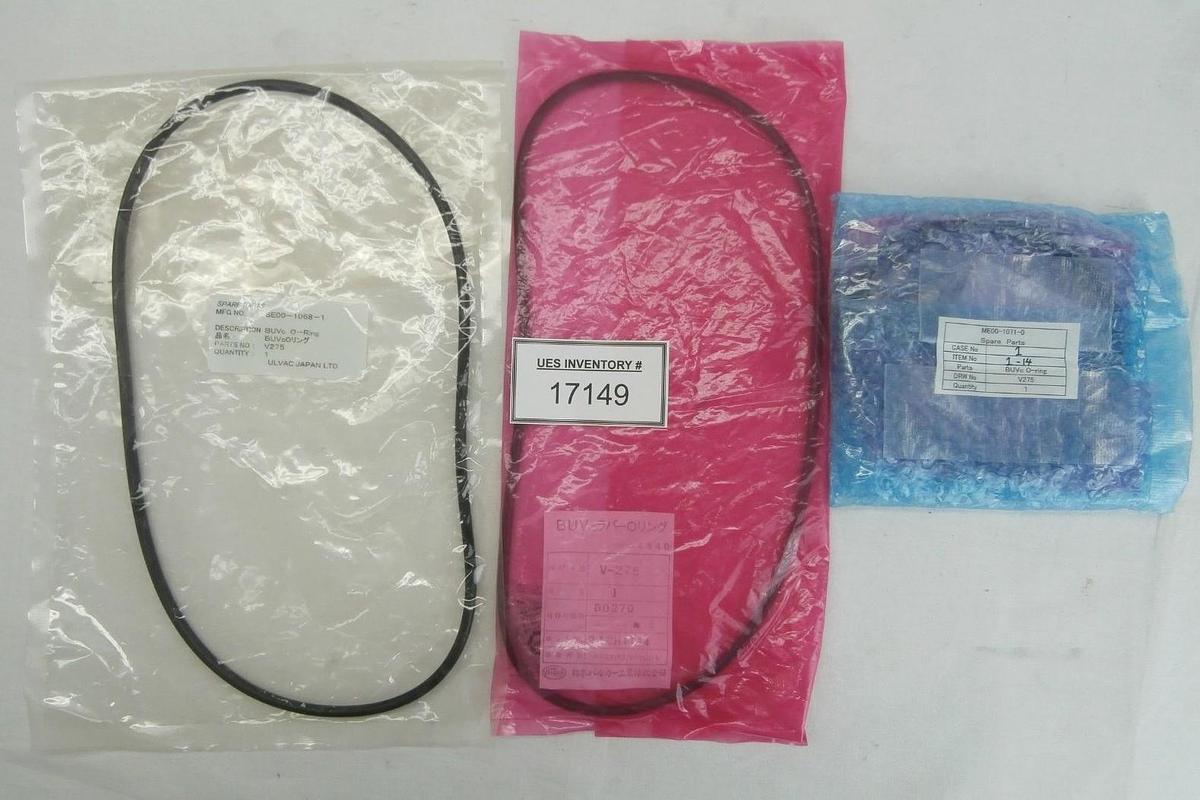 Valqua V-275 BUVc O-Ring D0270 Fluoride Reseller Lot of 3 Ulvac ZX-1000 New