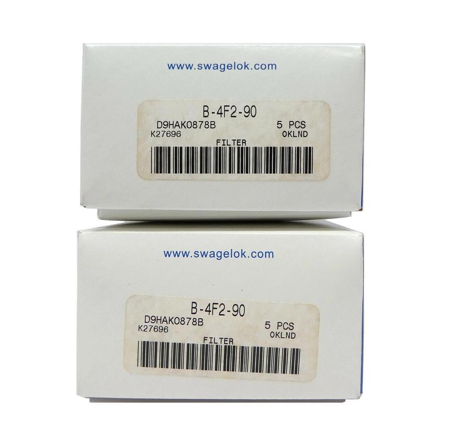 Used Swagelok B-4F2-90 Brass In-Line Particulate Filter Reseller Lot of 10 New