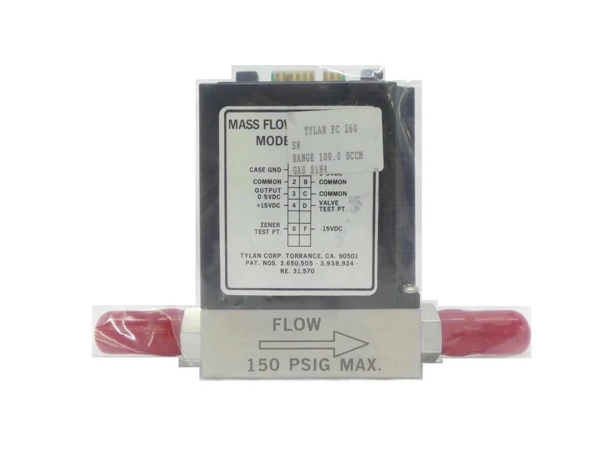 Tylan FC-260V Mass Flow Controller MFC 0.1 SLPM SiH4 FC-260 New Surplus