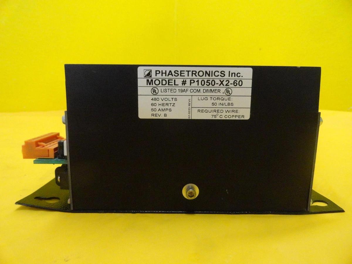 Used Phasetronics P1050-X2-60 Power Control System Used Working