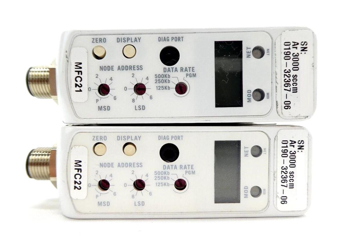 Used Brooks Instrument GF125CXXC Mass Flow Controller MFC GF125 Ar Reseller Lot of 12