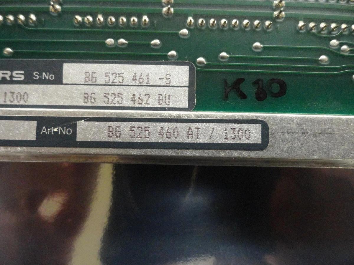 Used Balzers BG 525 460 AT Shutter Position OU 101 PCB Card BG 525 462 BU Used
