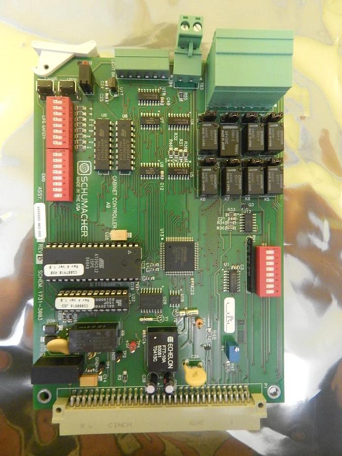 Used Schumacher 1000000-462-002 Cabinet Controller PCB Card 1731-3003 Used Working