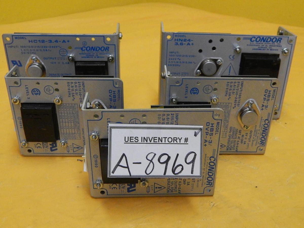 Used Condor HB5-3/OVP-A+ Power Supply HC12-3.4-A+ HN24-3.6A+ Reseller Lot of 5 Used