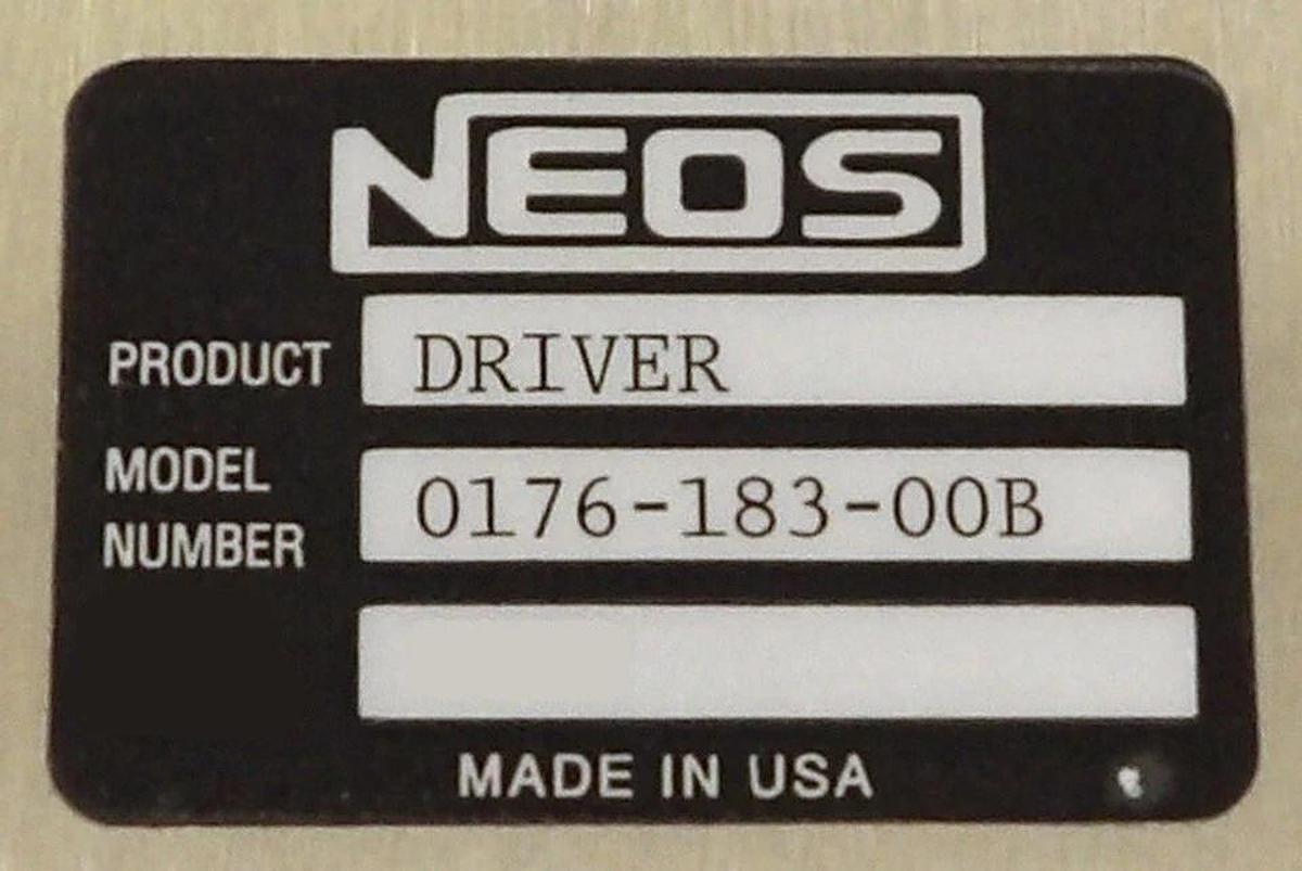 Used Neos 0176-183-00B Driver Module Assembly Working Surplus