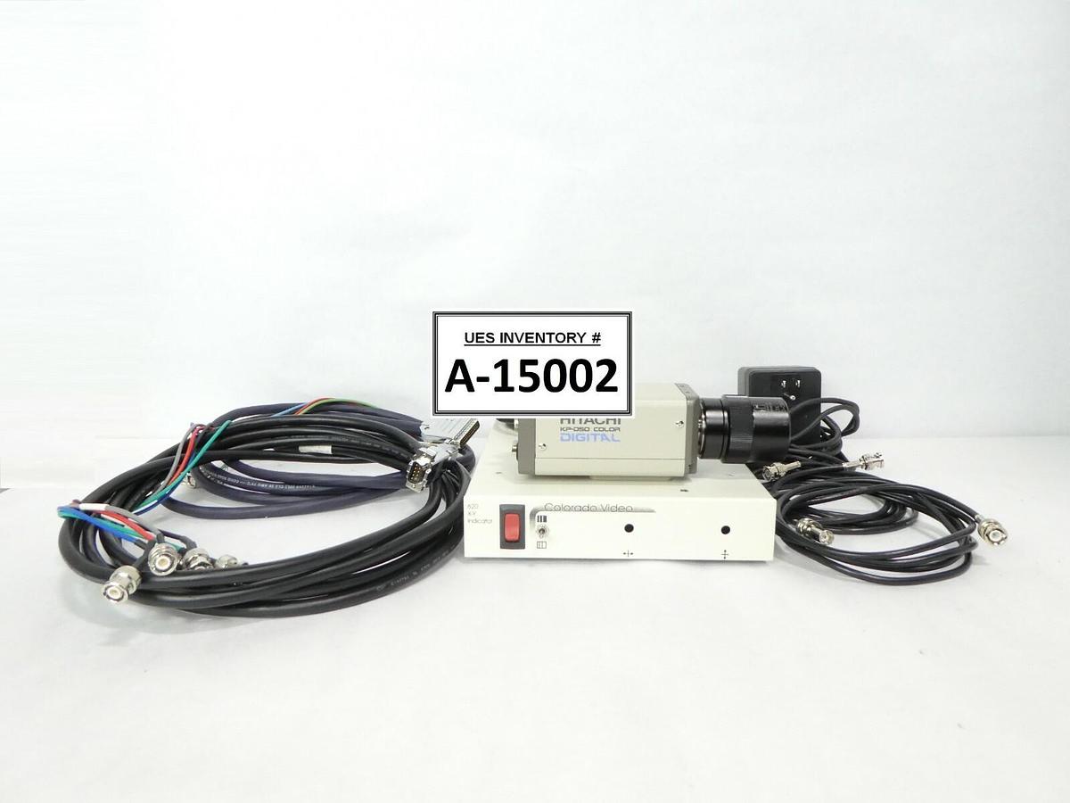 Used Hitachi KP-D50U CCD Camera & Colorado Video 620 X-Y Indicator Used Working