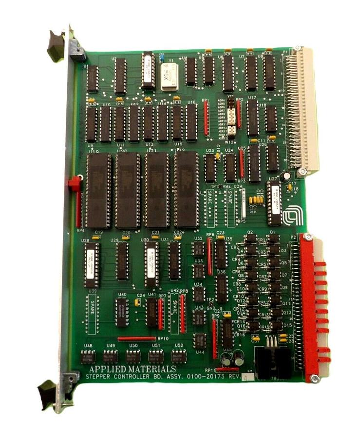 Used AMAT Applied Materials 0100-20173 Stepper Controller VME PCB Card Working