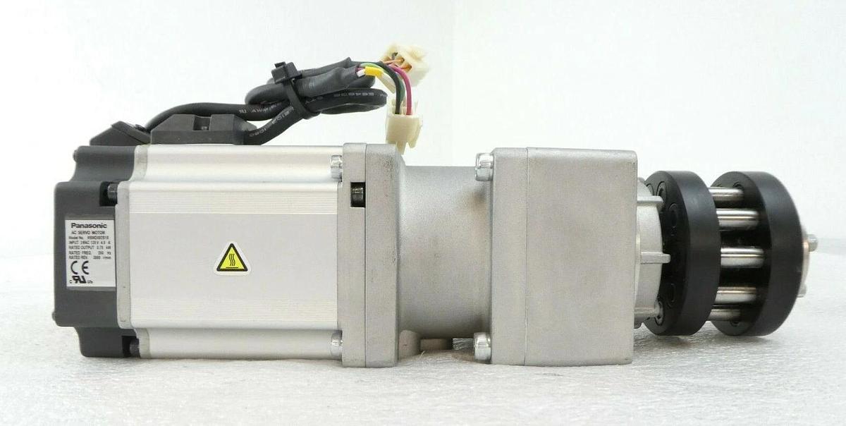 Used Panasonic MSMD082S1S AC Servo Motor Nidec-Shimpo Gear Reducer VRSF-4C-750 Spare