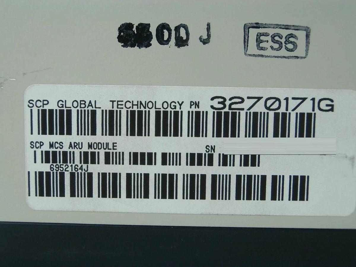 Used SCP Santa Clara Plastics 3270171G MCS Auxiliary Relay Unit 6952164J Used Working