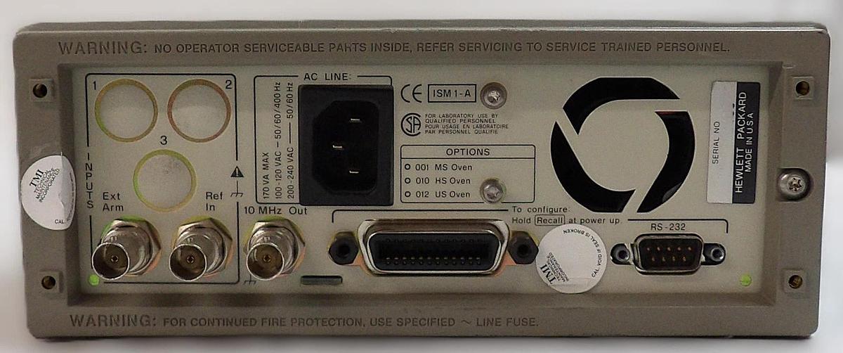 Used HP Hewlett-Packard 53131A 225 MHz Universal Frequency Counter Spare Surplus