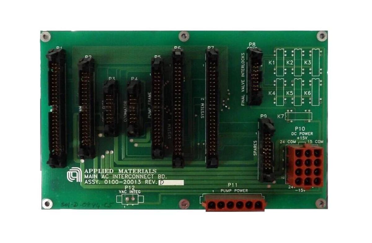 Used AMAT Applied Materials 0100-20013 Main AC Interconnect PCB Working Surplus