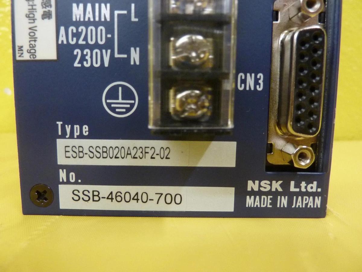Used NSK ESB-SSB020A23F2-02 Robot Servo Drive TEL 5080-192754-11 Lithius Working
