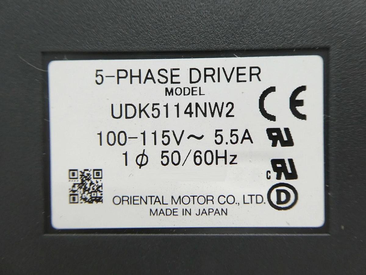 Used Oriental Motor UDK5114NW2 5-Phase Servo Driver VEXTA Working Surplus