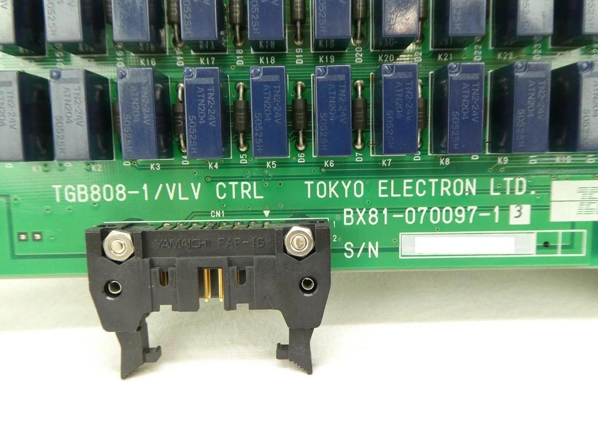 Used TEL Tokyo Electron BX81-070098-13 PCB TGB808-1/VLV CTRL Trias Working Spare