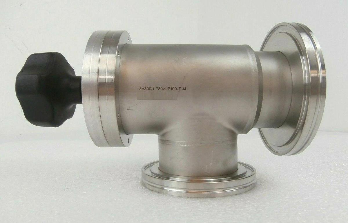 Used A&N Corporation AV300-LF80/LF100-E-M Manual Right Angle Isolation Valve Working