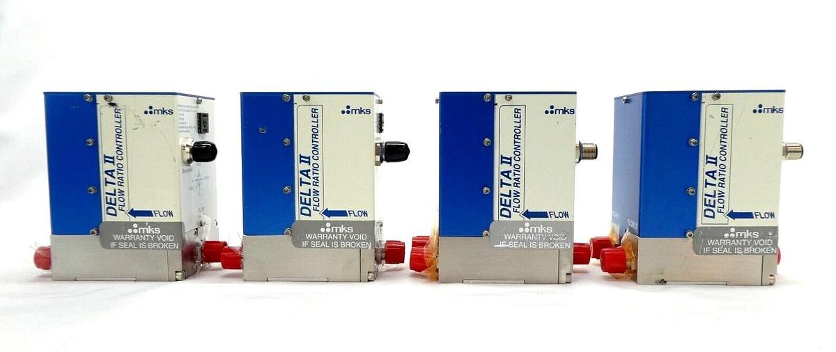 Used MKS Instruments DLT2A214163R110 Flow Ratio Controller Delta II Lot of 4 Working