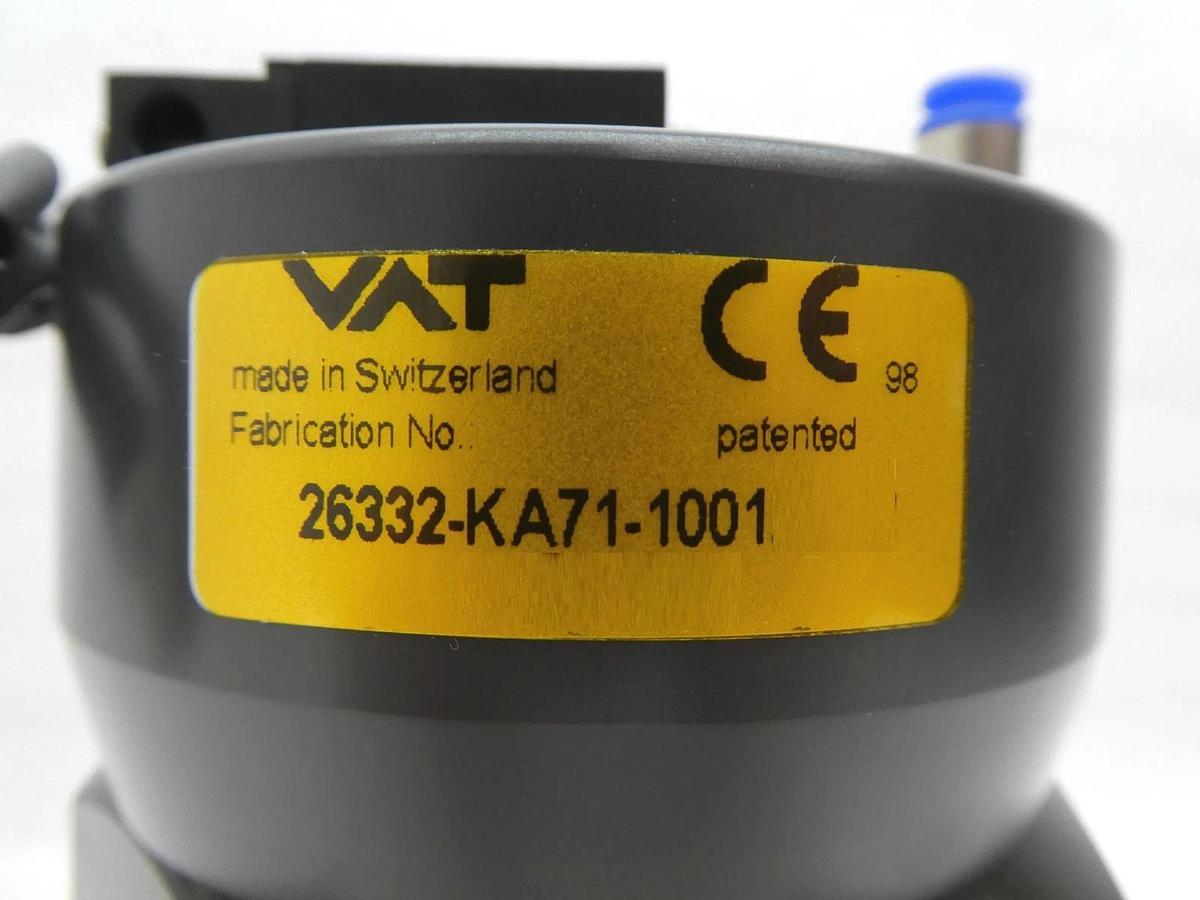 Used VAT 26332-KA71-1001 Angle Isolation Valve with Sensor TEL 1D86-003796-12 Used
