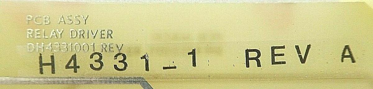 Used Varian Semiconductor VSEA DH4331001 Relay Driver PCB Card H4331-1 Rev. A Spare