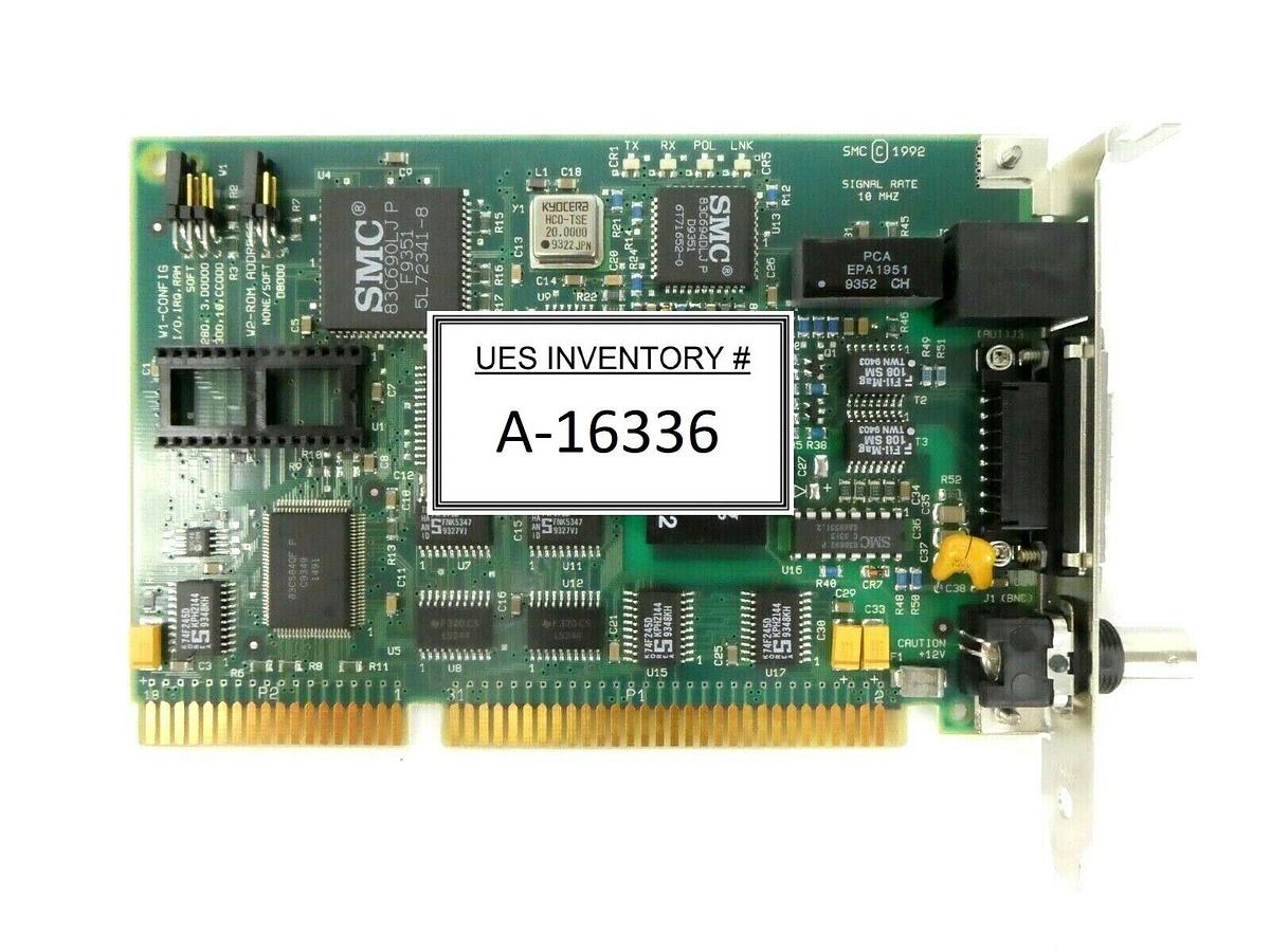 Used SMC 61-600406-003 Elite16 EtherCard PCB Card KLA Instruments 2132 Working