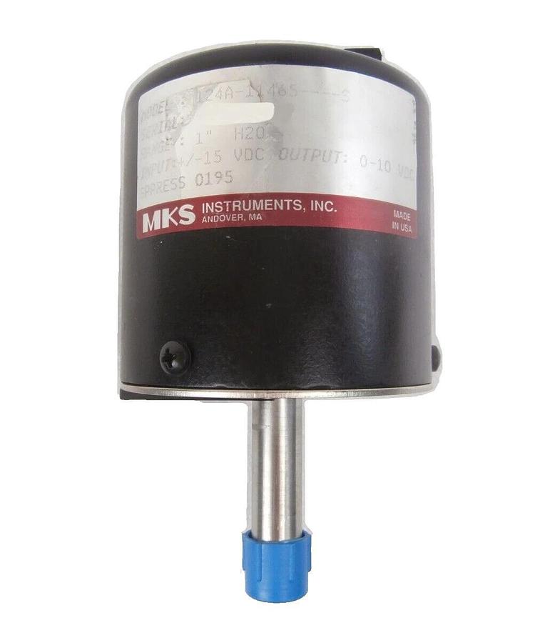 Used MKS Instruments 124A-11465----S Baratron Pressure Transducer Type 124 Tested
