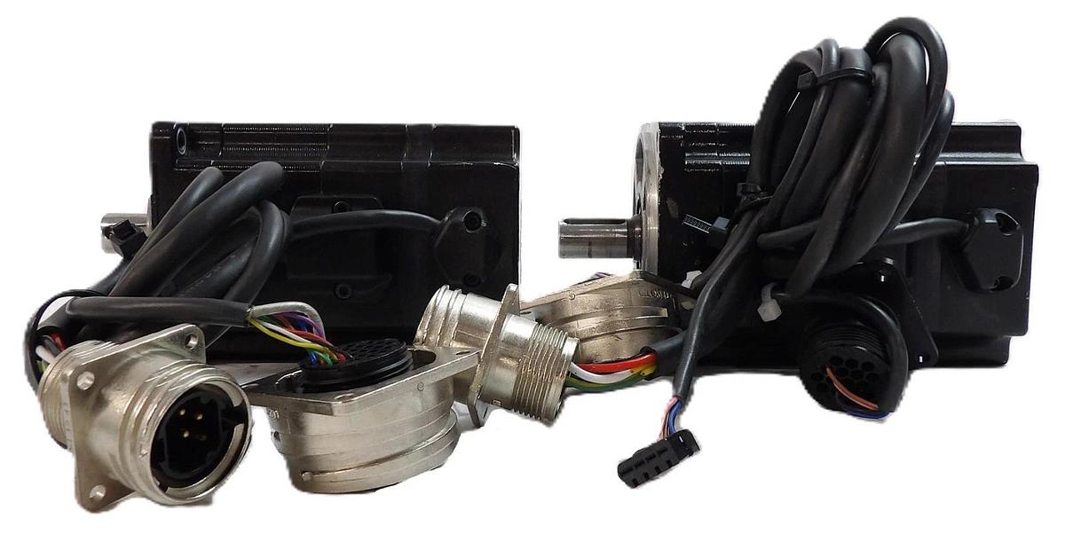Used Sanyo Denki P50B07040HXS00M AC Servo Motor BL Super P5 Lot of 2 Working