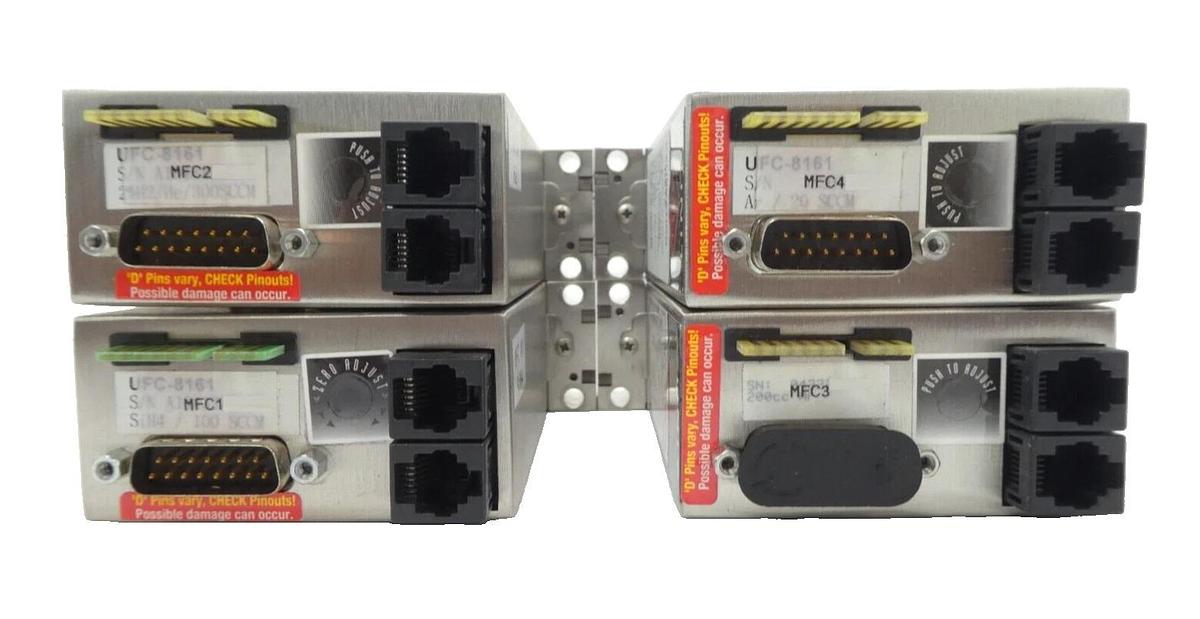 Used UNIT Instruments UFC Mass Flow Controller MFC UFC-3161 UFC-8165 Lot of 15 Spare