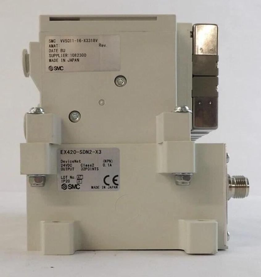SMC VV5Q11-16-X3318V 16-Port Pneumatic Manifold AMAT 4060-01446 New Surplus