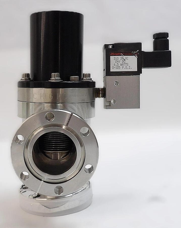 Used MDC Vacuum Products 313029-03 Pneumatic Angle Valve AV-150M-P-03 Working