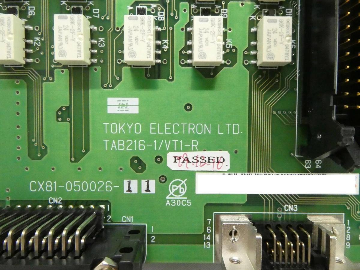 Used TEL Tokyo Electron TAB216/1/VT1-R Interface Board PCB CX08-050026-11 Spare