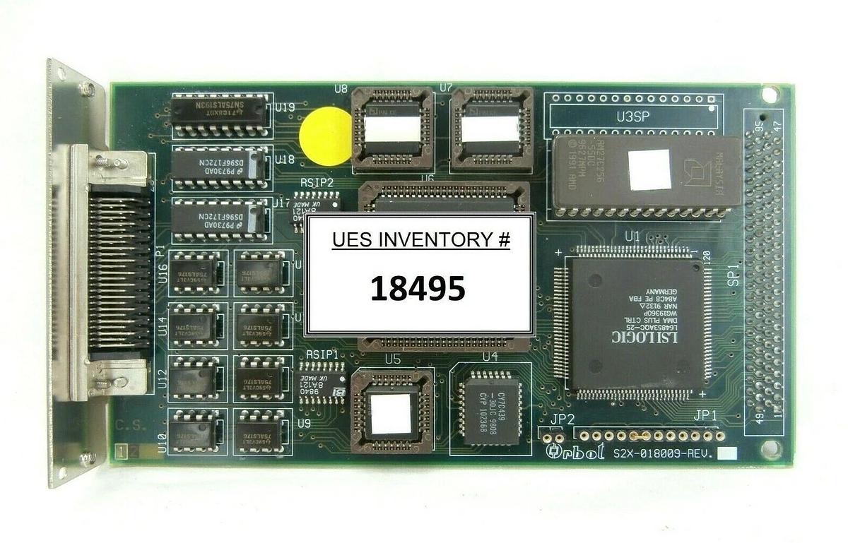 Used Orbot Instruments S2X-018009 PCB ORBOT-S2X-018008-REV A Lam Continuum Spare