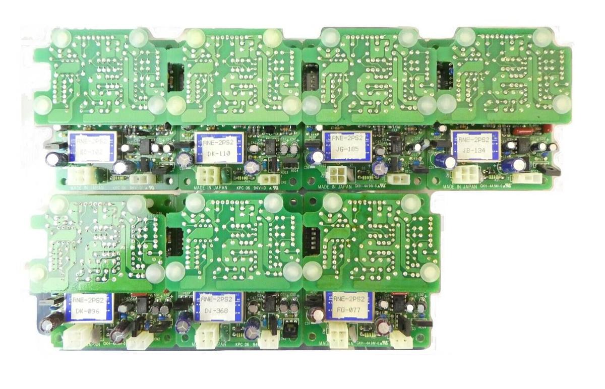 Used SAGInoMIYA E-NE-61027-2/2 SMC Chiller Interface RNE-2PS2 PCB Lot of 7 Working